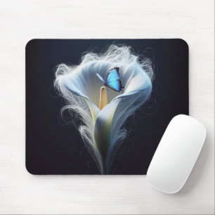Mousepad Borboleta Azul Comum Morpho Em Lily