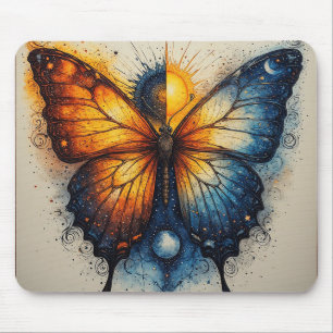 Mousepad Borboleta Bicolor sobre Sol Brilhante