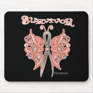Mousepad Borboleta celta do sobrevivente - cancer