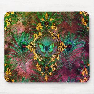 Mousepad Borboleta-de-penas-de-punho-de-punho