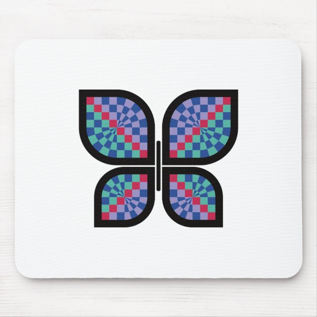 Mousepad Borboleta de Radiação Mosaica (Frente)