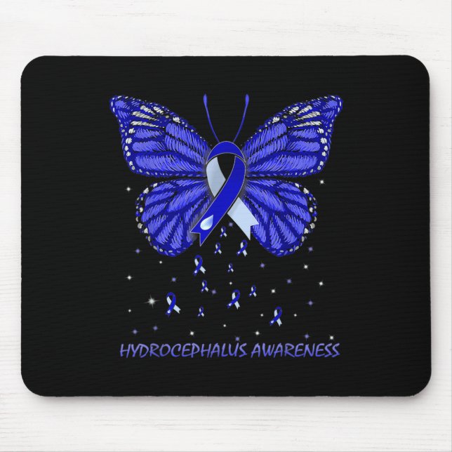 Mousepad Borboleta de Sensibilização Hidrocefalia (Frente)