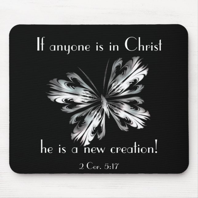 Mousepad Borboleta do cinza de prata (Frente)