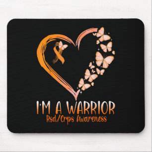 Mousepad Borboleta Eu sou um guerreiro Rsd Crps Consciência