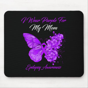Mousepad Borboleta Eu Visto Roxo Para Minha Mãe Epilepsia A