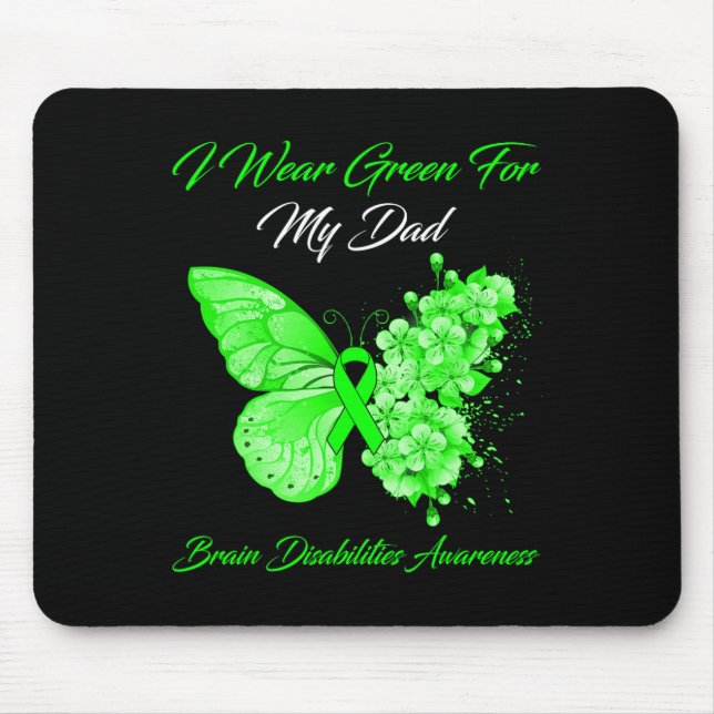Mousepad Borboleta Eu Visto Verde Para Minha Desestabilizaç (Frente)