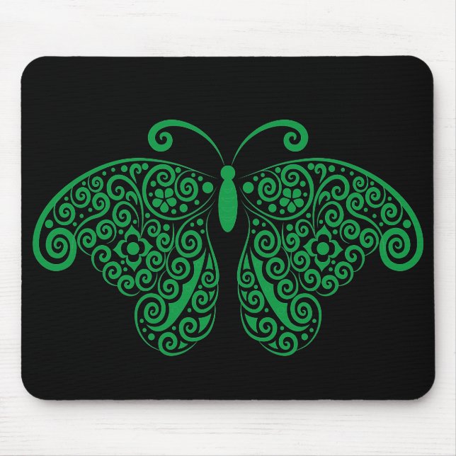 Mousepad Borboleta Flórida Floral Prismática Silhueta (Frente)