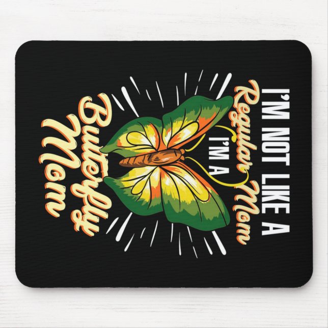Mousepad Borboleta Mãe Presente, Presente de Aniversário, D (Frente)