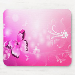 Mousepad Borboleta magenta
