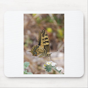 Mousepad Borboleta Marrom e Branca