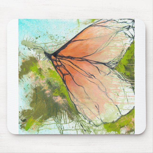 Mousepad Borboleta Monarca abstrato - Poster (Frente)