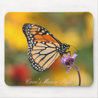 Mousepad Borboleta Monarca em Busca de pólen