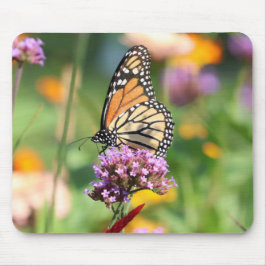 Mousepad Borboleta Monarca em Verbena