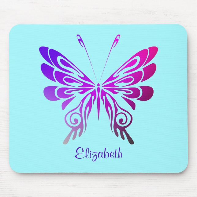Mousepad Borboleta multicolorida bonito personalizada (Frente)