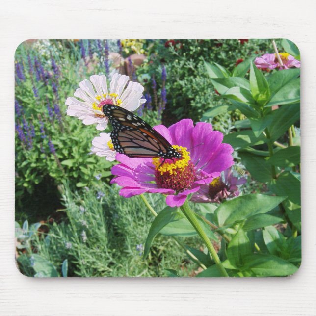 Mousepad Borboleta no jardim (Frente)