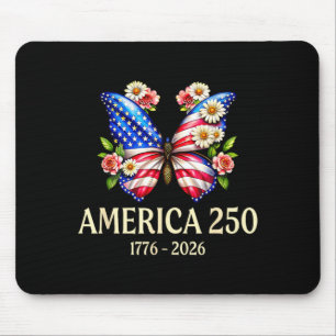 Mousepad Borboleta patriótica eua 250º aniversário 1776-202