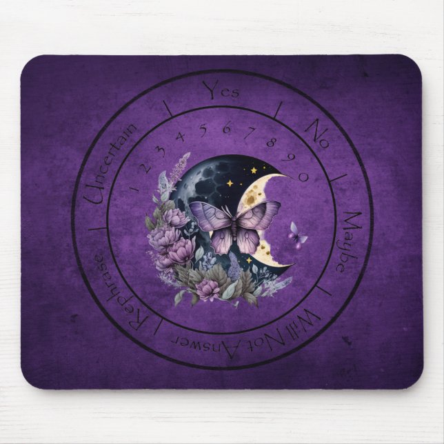 Mousepad Borboleta Pendulum Mat de Fantasia Roxa (Frente)