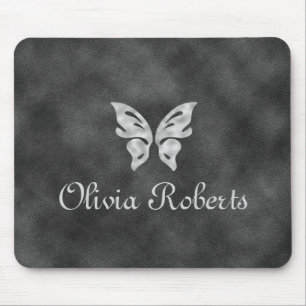 Mousepad Borboleta prateada e proteção personalizada do mou