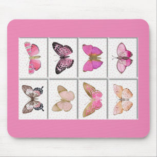 Mousepad Borboleta Rosa Girassol