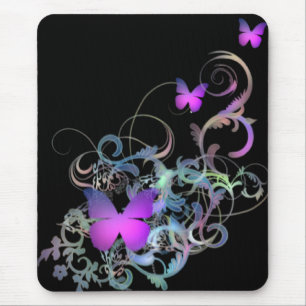Mousepad Borboleta roxa brilhante