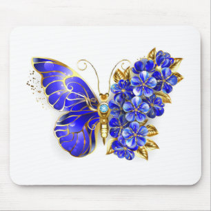 Mousepad Borboleta Safira Flor
