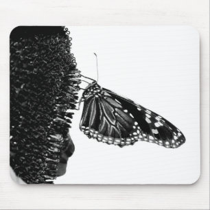 Mousepad borboleta tímida preta