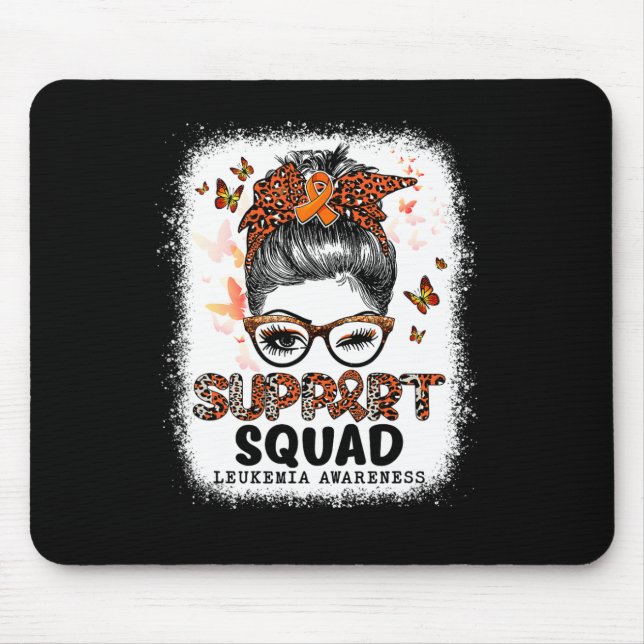 Mousepad Borboleta Torácica Mama Laranja Leucemia (Frente)