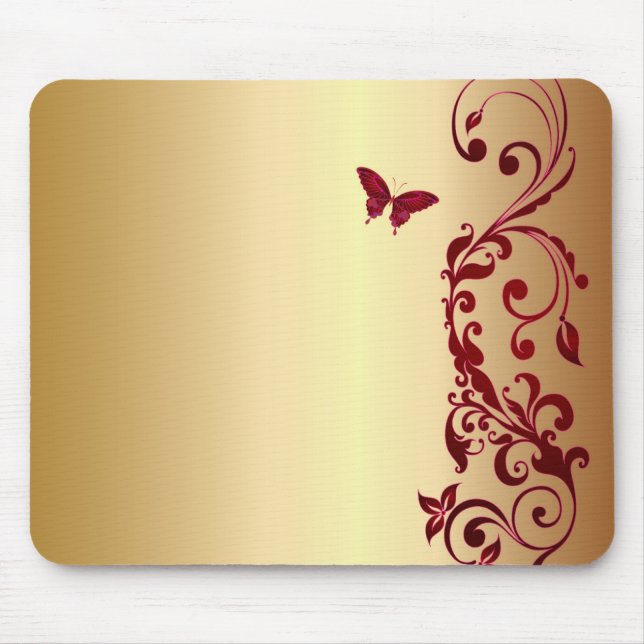 Mousepad Borboleta vermelha (Frente)