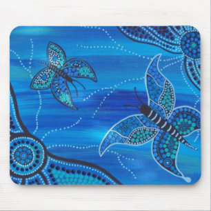 Mousepad Borboletas Azuis