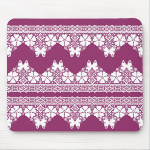 Mousepad Borboletas brancas retrorreflectoras Borboletas Bo