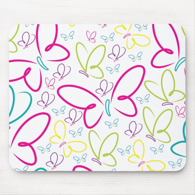 Mousepad Borboletas brilhantes (Frente)