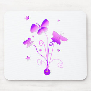 Mousepad Borboletas com Mousépads Flores