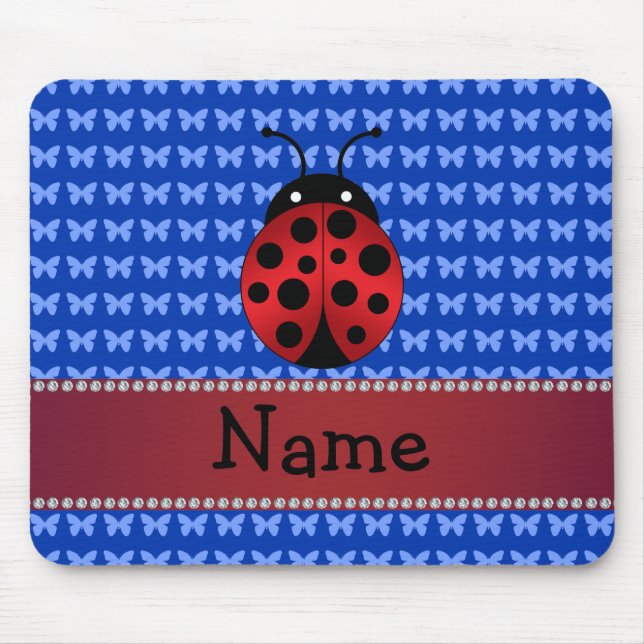 Mousepad Borboletas conhecidas personalizadas do azul do (Frente)