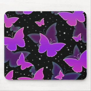 Mousepad Borboletas Cósmicas em Roxo