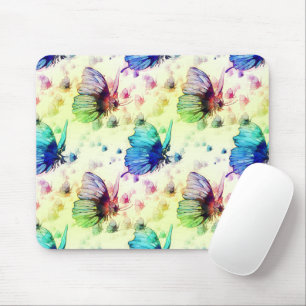 Mousepad Borboletas de Aquarela