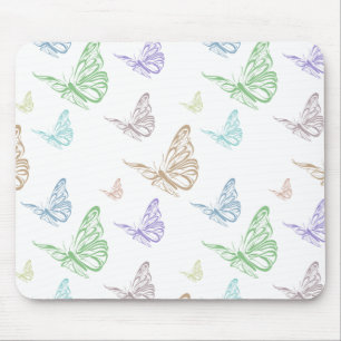 Mousepad Borboletas de Pastel