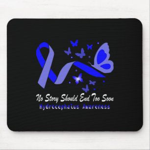 Mousepad Borboletas de Sensibilização Hidrocéfalo suportam