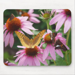 Mousepad Borboletas do Arbusto de Echinacea  