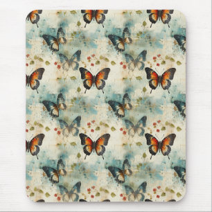 Mousepad Borboletas e flores coloridas (7)