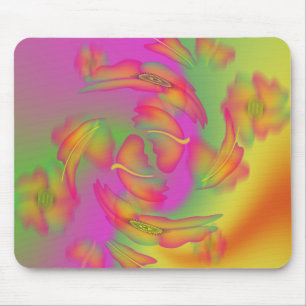 Mousepad Borboletas & flores