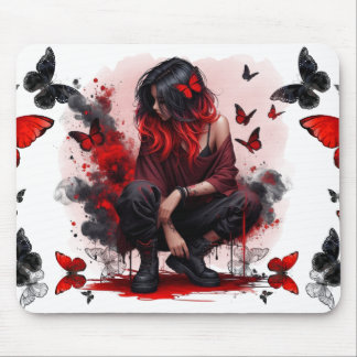 Mousepad Borboletas góticas & fantasia feminina