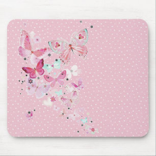 Mousepad Borboletas Nas Bolinhas