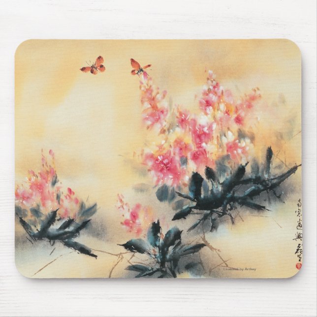 Mousepad Borboletas no primavera (Frente)