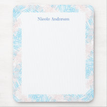 Borda azul e rosa do Pastel