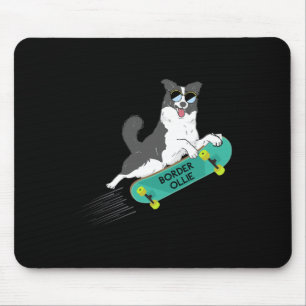 Mousepad Borda Ollie Piadas Engraçadas Pun Jokes Cão Skate 