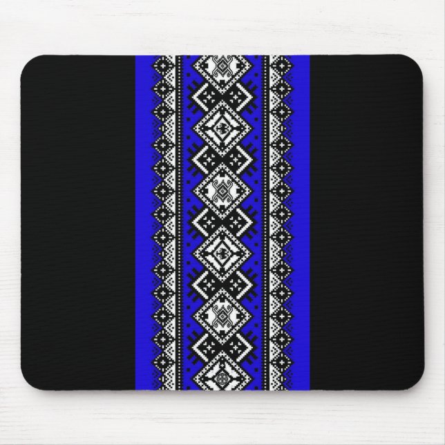 Mousepad Bordado azul (Frente)