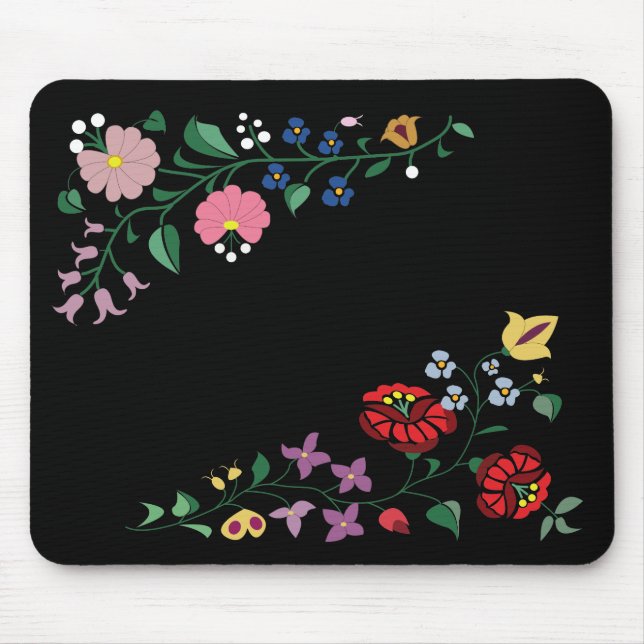 Mousepad Bordado floral (Frente)