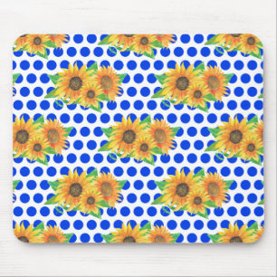 Mousepad Bordado Floral de Girassol