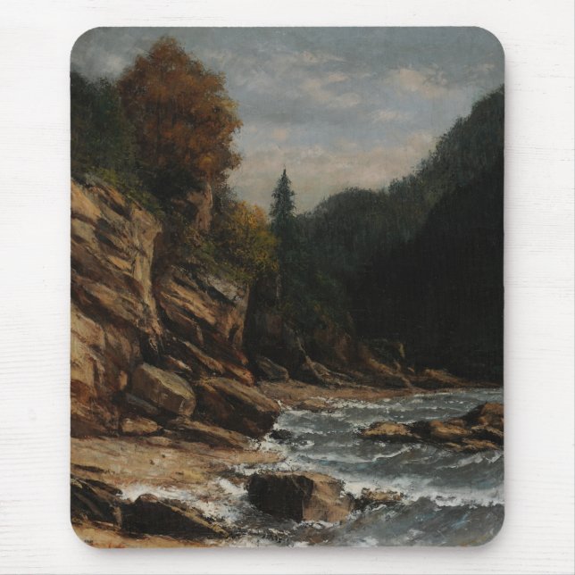 Mousepad Bords du lac Léman - Gustave Courbet (Frente)