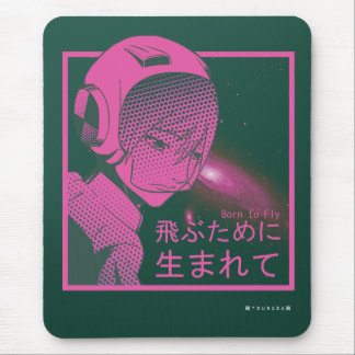 Mousepad "Born to Fly" Vaporwave
